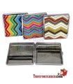 Capa de cigarro de metal hippie para 20 cig