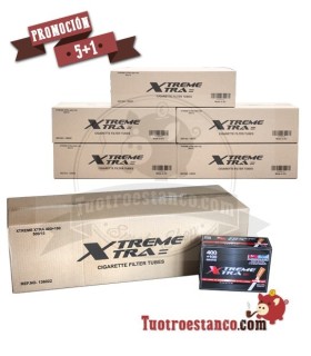 X-Treme 500 Tubos de Filtro Longos - PROMOÇÃO - 5 Gavetas + 1 Grátis - 96 caixas de 500 tubos