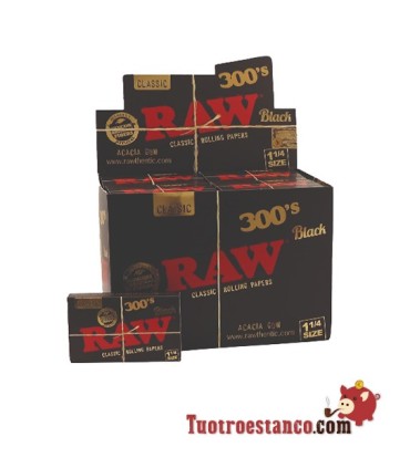 Boîtier en papier RAW noir 300 78 mm - 40 brochures
