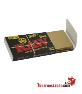 RAW Schwarzes 300 78 mm Papieretui – 40 Broschüren