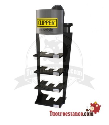 Clipperdisplay in de vorm van een lichtere Black EMPTY