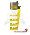 Clipper display in the shape of an EMPTY lighter