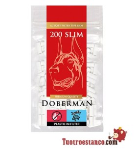 Filtros Doberman slim 6 mm - 20 bolsas de 200 filtros