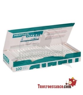 Mentol Gizeh Tubos - 1 caixa de 100 tubos