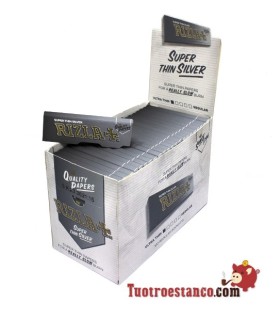 Carta Rizla + Argento Regular da 70 mm - 100 libretti