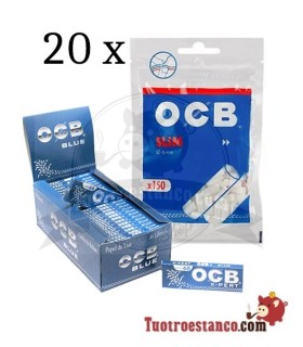 OCB Blue 70mm - 50 boekjes + 20 OCB 6mm filterzakken