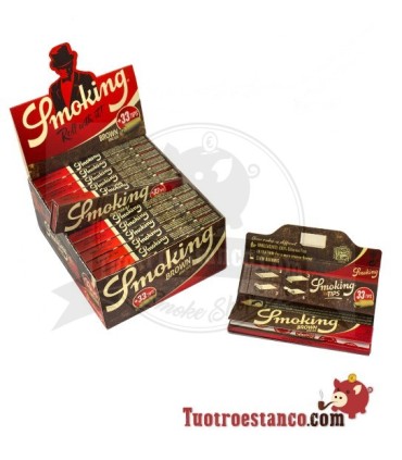 Tuxedo Brown King Size Paper Case + Tips - 24 booklets