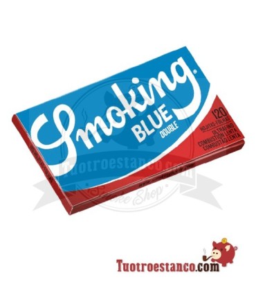 Blue Smoking Paper Double Window 70 mm