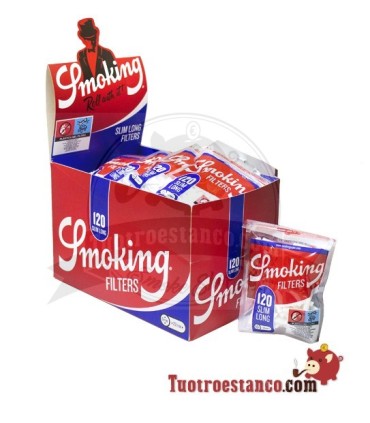 Filtros Smoking  largos de 6mm - 30 bolsitas de 120 filtros