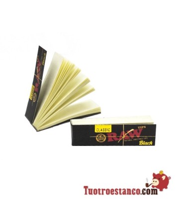 Raw Black Cardboard Filters - 1 doos van 50 boekjes