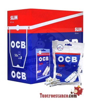 Filtros OCB Slim de 6 mm - 50 bolsitas de 150 filtros