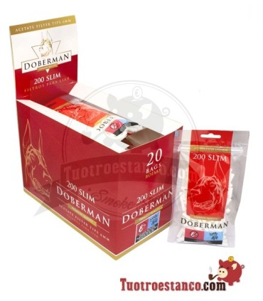 Filtros Doberman slim 6 mm - 20 bolsas de 200 filtros