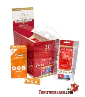 OCB Naranja 70mm + 20 Filtros Doberman 6mm
