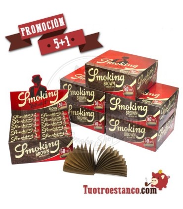 Promotion 5+1 - Filtres en Carton Brun Fumeur
