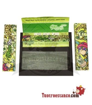Estuche de Papel Monkey Smell MOJITO 110 mm + Filtros - 24 libritos