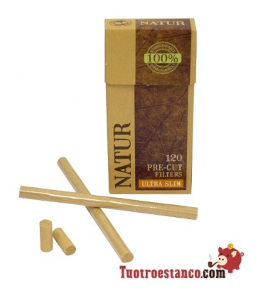 Voorgesneden Naturfilters Behuizing 5,7 mm organisch - 20 dozen