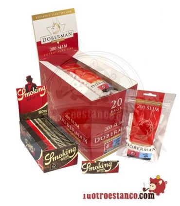3.000 Smoking Brown 70mm + 4.000 Filtri Doberman 6mm
