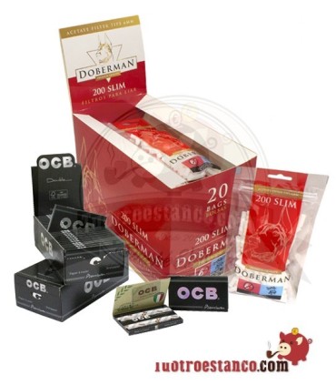 2 x OCB Doppia Finestra 70 mm + 20 Filtri Doberman 6 mm