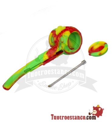 Tuyau en silicone classique + contenant et dabber