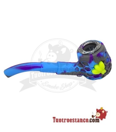 Classic Silicone Pipe + container and dabber