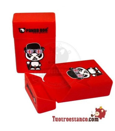 Estojo de cigarros de silicone Panda Boo com 20 cigarros