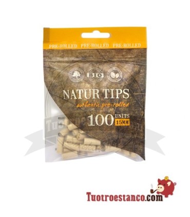Natur 6 mm Prerolled filters with 100 filters