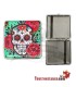 Champ Mex Skull and Flowers 20 sigarettenetui van sigarettenmetaal