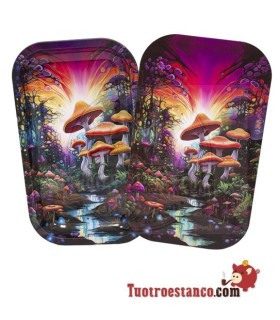 Metal Tray + 27x16cm Mushroom Lid