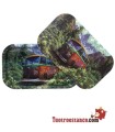 Metallschale + 27x16 cm Deckel Van