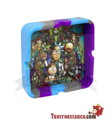 Cendrier en silicone carré Rick and Morty