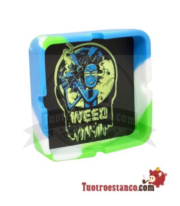 Posacenere in silicone Rick and Morty Square