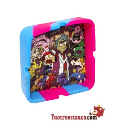 Cendrier en silicone carré Rick and Morty
