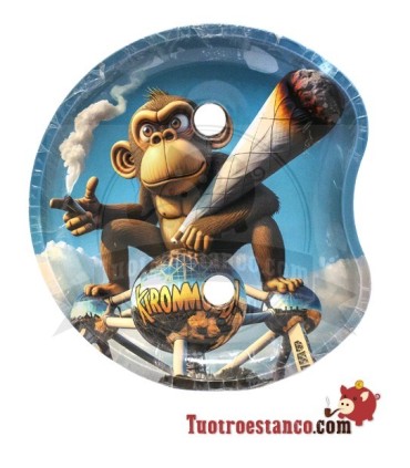 Bandeja pequeña medialuna con soporte - Monkey
