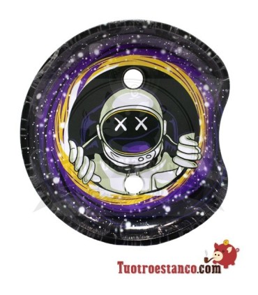 Bandeja pequeña medialuna con soporte - Astronauta