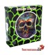 Kleine halve maanschaal met standaard - Calavera Mexicana