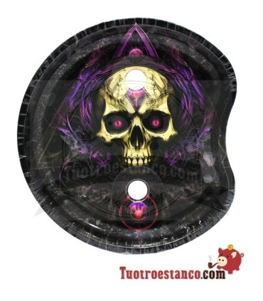 Kleine halvemaanschaal met standaard - Calavera Heavy