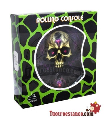 Bandeja pequeña medialuna con soporte - Calavera Heavy