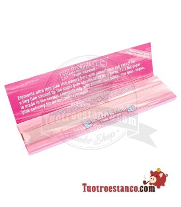 Estuche de papel Elements King Size Pink - 50 libritos
