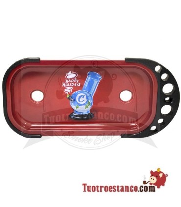 Rollende Console Bong Rood