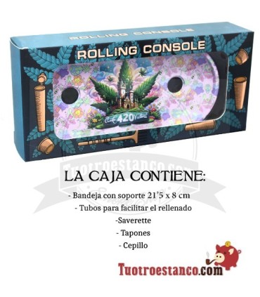 Rolling Console Hoja pink 420