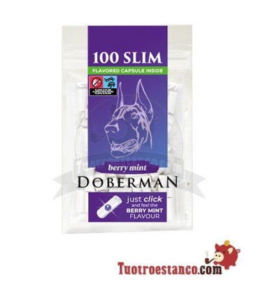Doberman Clik slim filtros de 6mm de 100 ud Berry Mint - 10 Sachets