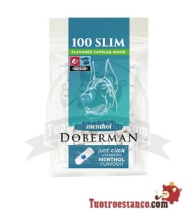 Doberman Clik Slim Filtres 6 mm de 100 ud Menthol