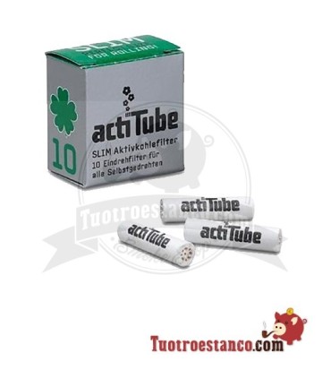 Estuche de filtros de carbón Actitube SLIM 7mm 10 ud - 20 cajitas