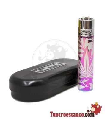 Jungle Leaves Metal Clipper + Metal Case