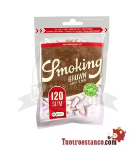 Filtros de Smoking Orgânicos 6mm 120 filtros