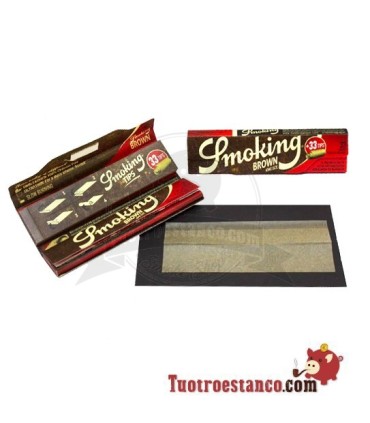 Tuxedo Brown King Size Paper Case + Tips - 24 booklets