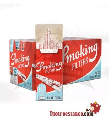 Filtros Smoking pré-cortados de 5,7 mm - 20 caixas de 120 filtros