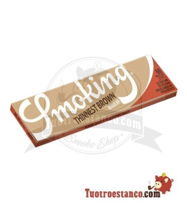 Papier de Fumer plus Mince Brun Ultra Mince et Régulière de 70 mm