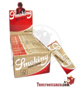 Paper Case Smoking Thinnest Brown Regular 70 mm - 50 booklets