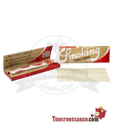 Papierhülle Smoking Thinnest Brown Regular 70 mm - 50 Heftchen